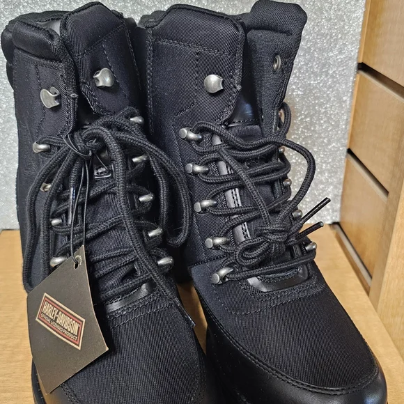 Harley-Davidson Women's Black Ankle Boots - Picture 3 of 7